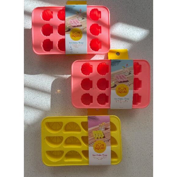 Brand New Sunsquad ice cube trays pack of 3 - Picture 1 of 1